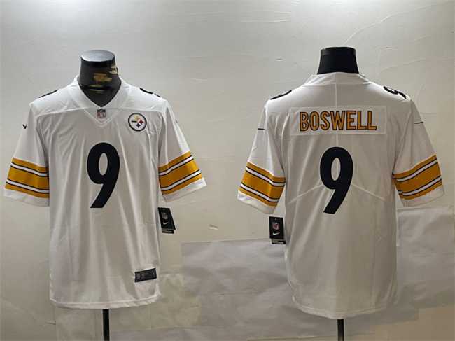 Mens Pittsburgh Steelers #9 Chris Boswell White Vapor Untouchable Stitched Jersey